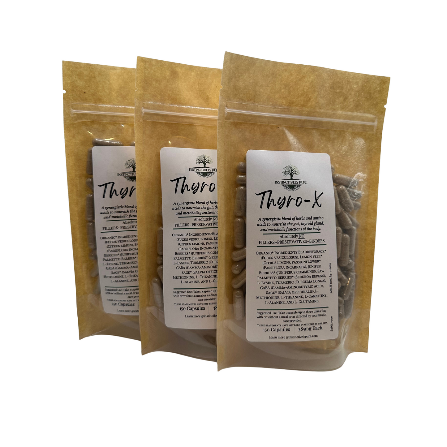 Thyro-X Herbal Supplement 150 capsules