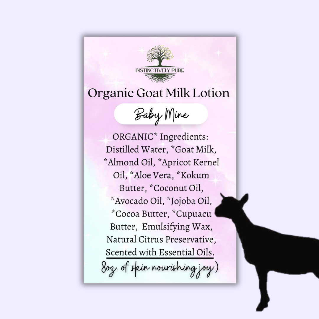 Organic Goat Milk Lotion Baby Mine Fragrance 8oz