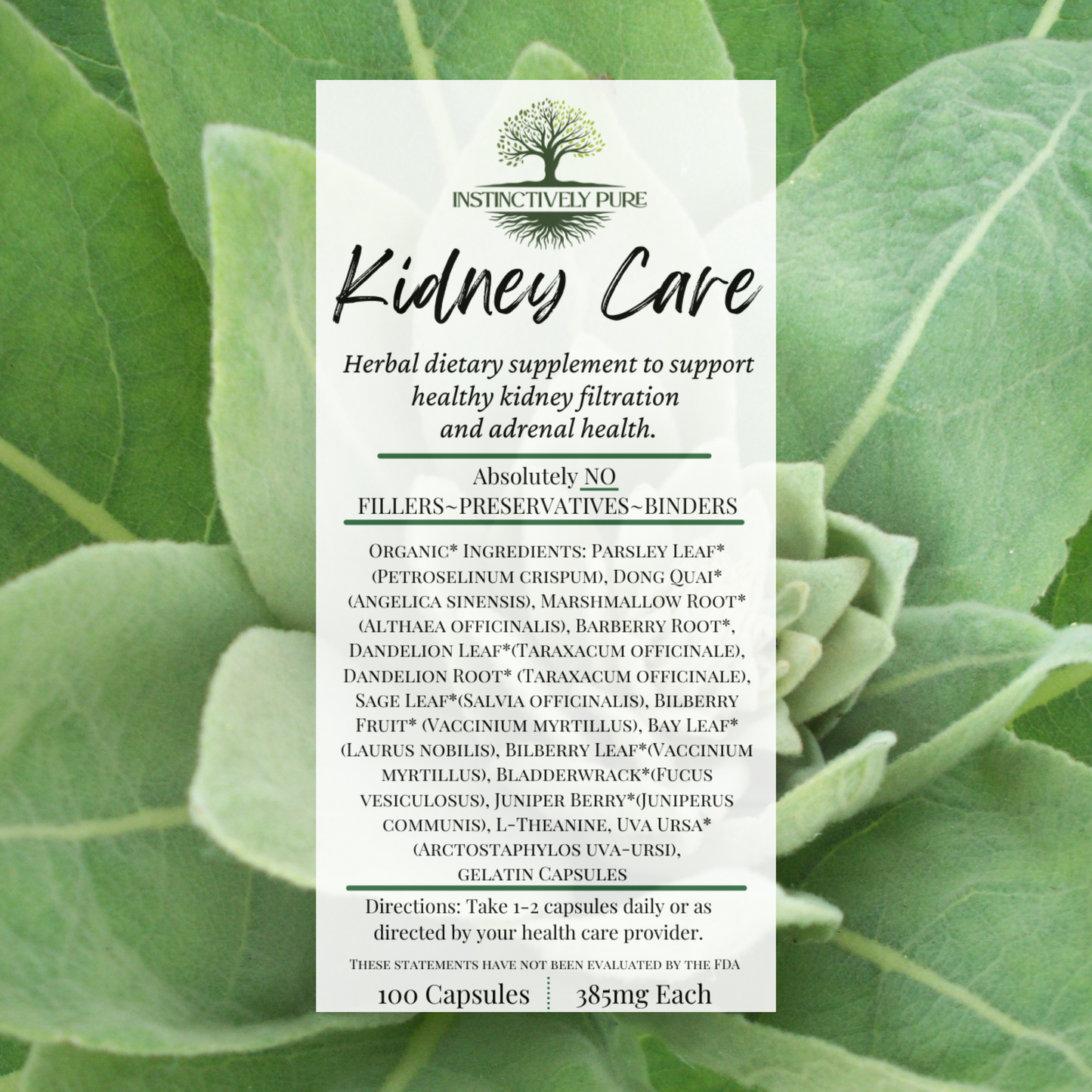 Kidney Care Herbal Supplement 150 capsules