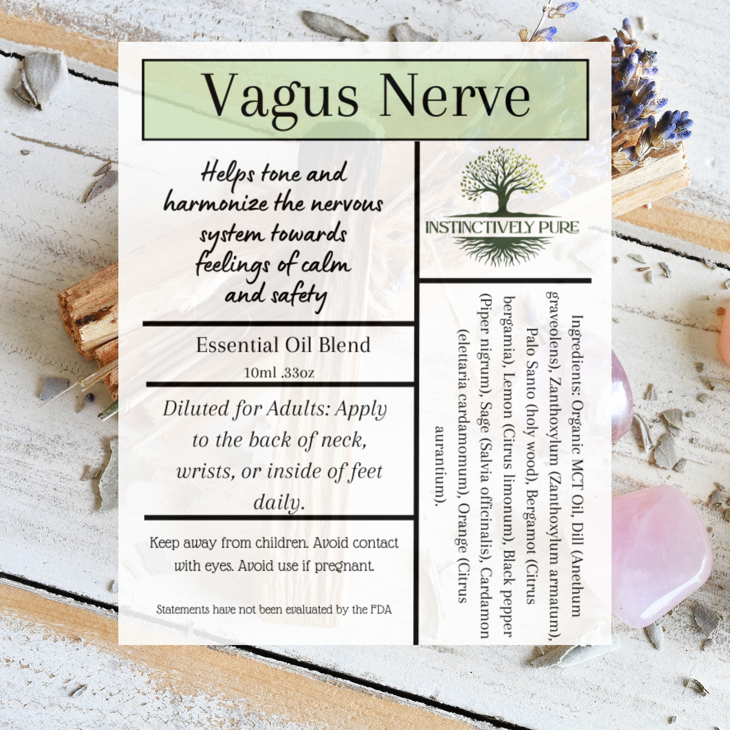 Vagus Nerve Essential Oil Roll On 10ml