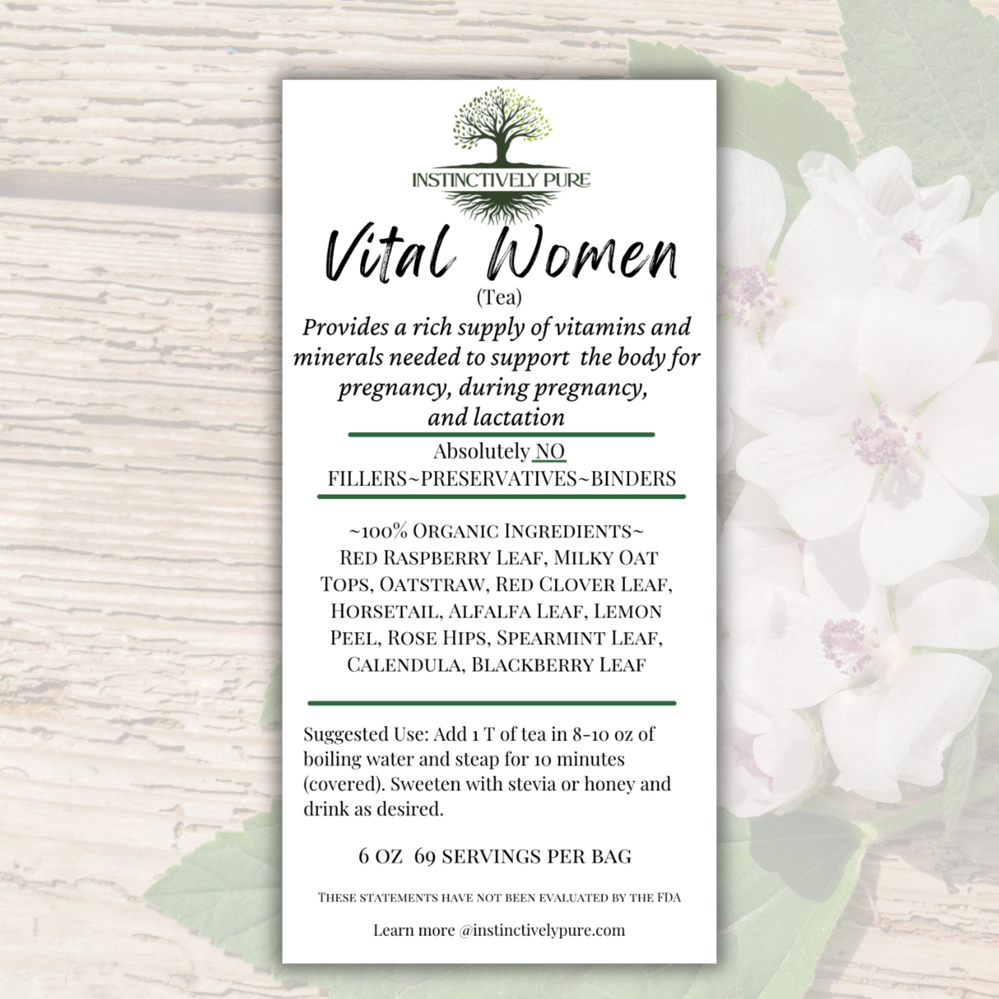 Vital Women Organic Loose Leaf Tea