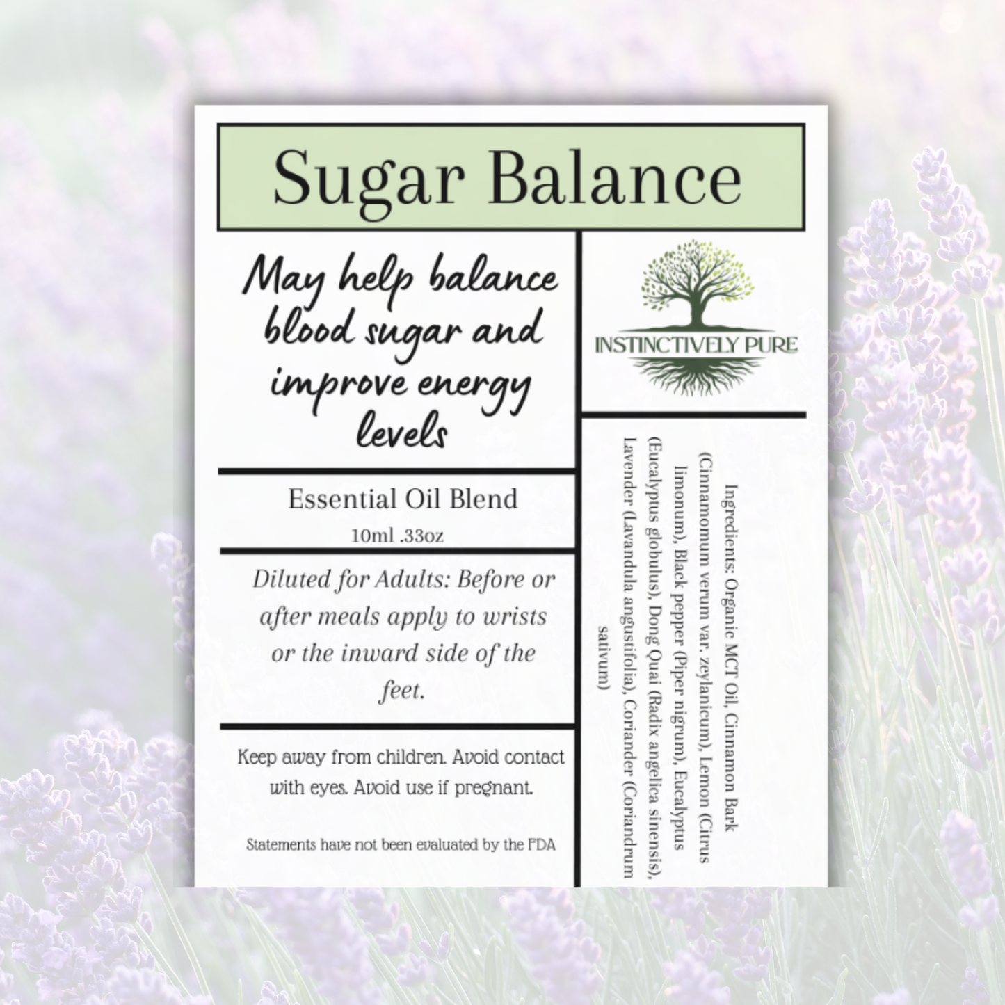 Sugar Balance Essential Oil Roll On 10ml