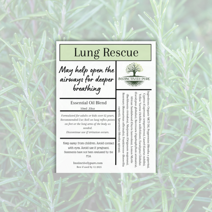 Lung Rescue Respiratory Essential Oil Roll On 10ml