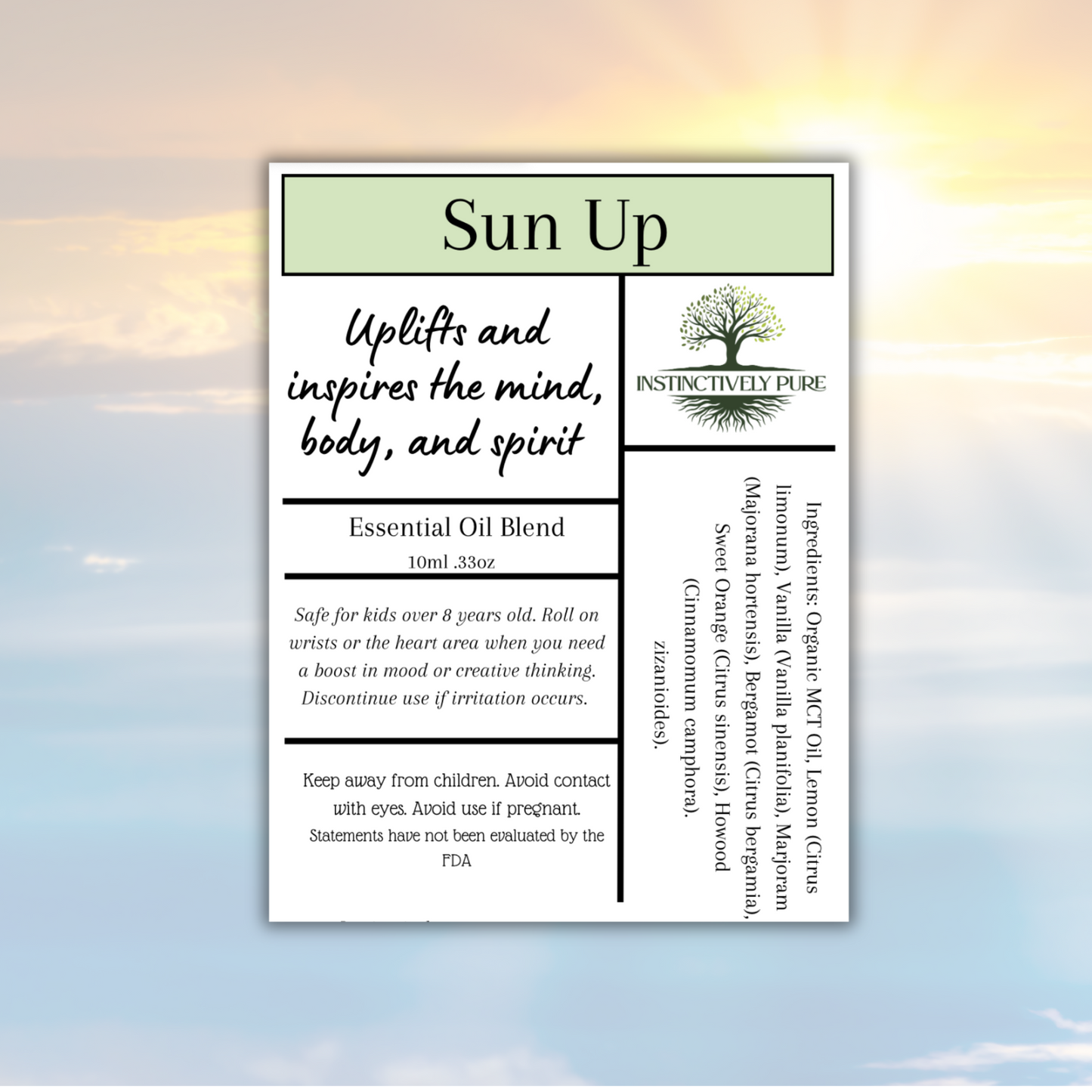 Sun Up Uplifting Mood Essential Oil Blend (10ml)