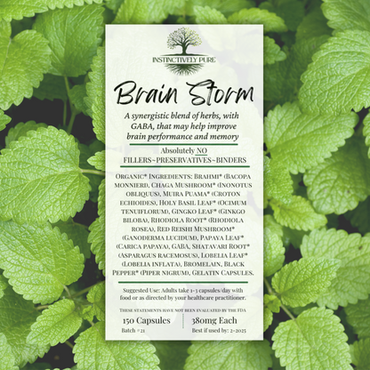 Brain Storm Herbal Supplement 150 capsules