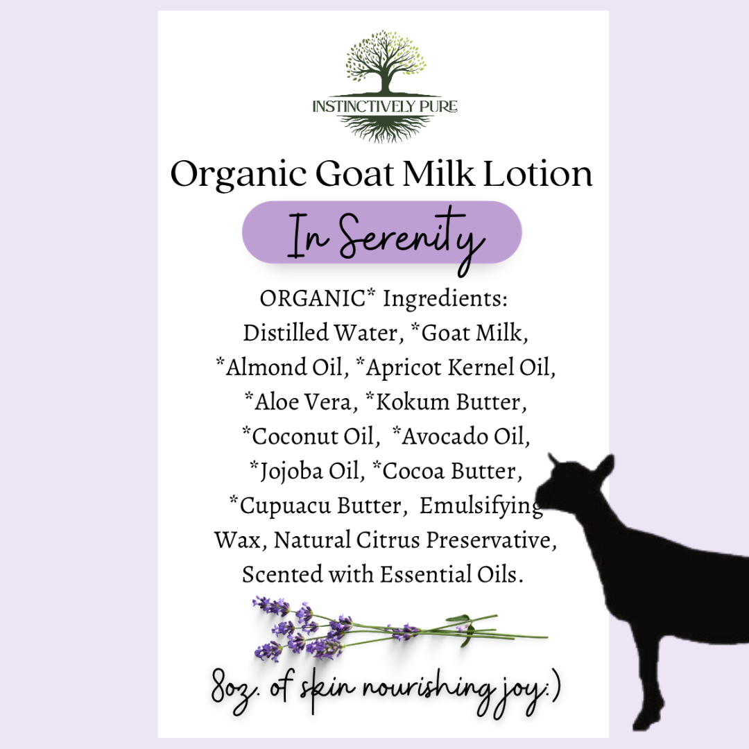 Organic Goat Milk Lotion In Serenity 8oz