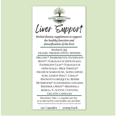 Liver Support Herbal Supplement 150 capsules