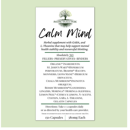 Calm Mind Herbal Supplement 150 capsules